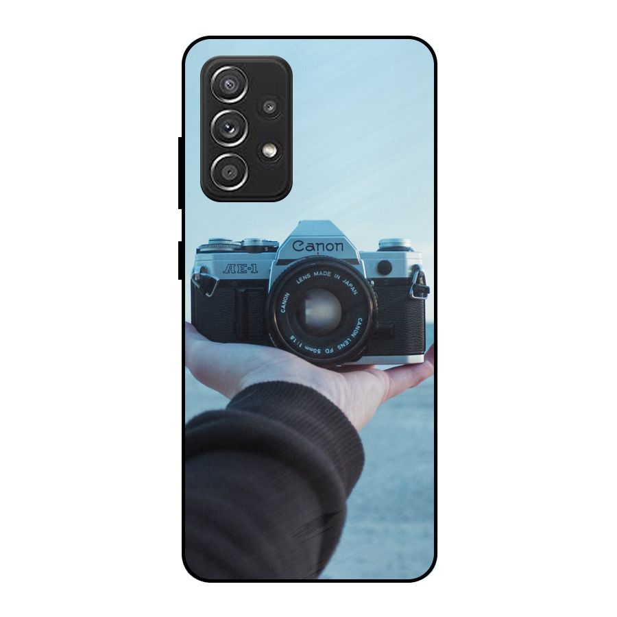 Camera in Hand Metal Back Case for Galaxy A52s 5G
