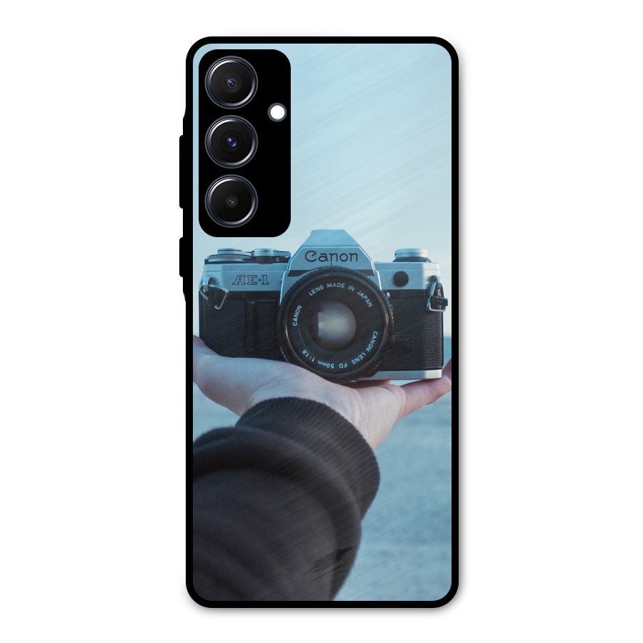Camera in Hand Metal Back Case for Galaxy A55
