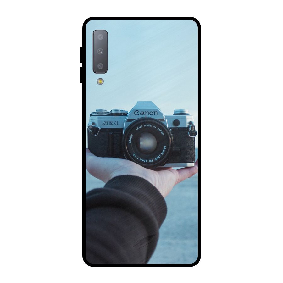 Camera in Hand Metal Back Case for Galaxy A7 (2018)