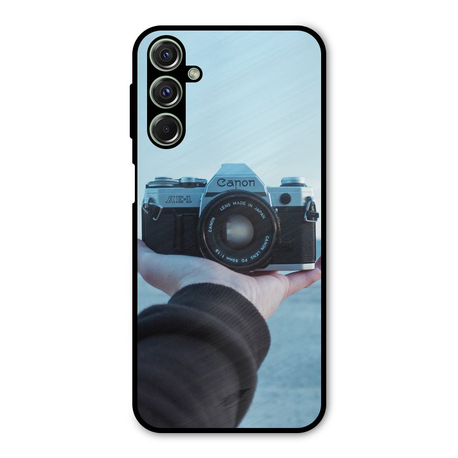 Camera in Hand Metal Back Case for Galaxy F34