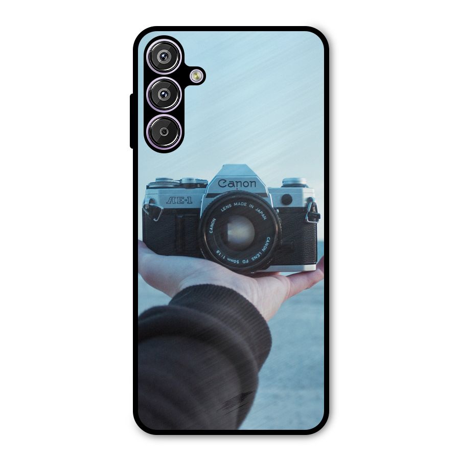 Camera in Hand Metal Back Case for Galaxy M15