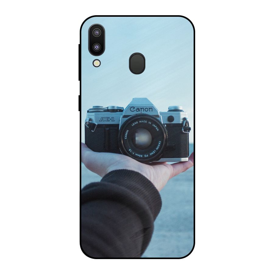 Camera in Hand Metal Back Case for Galaxy M20