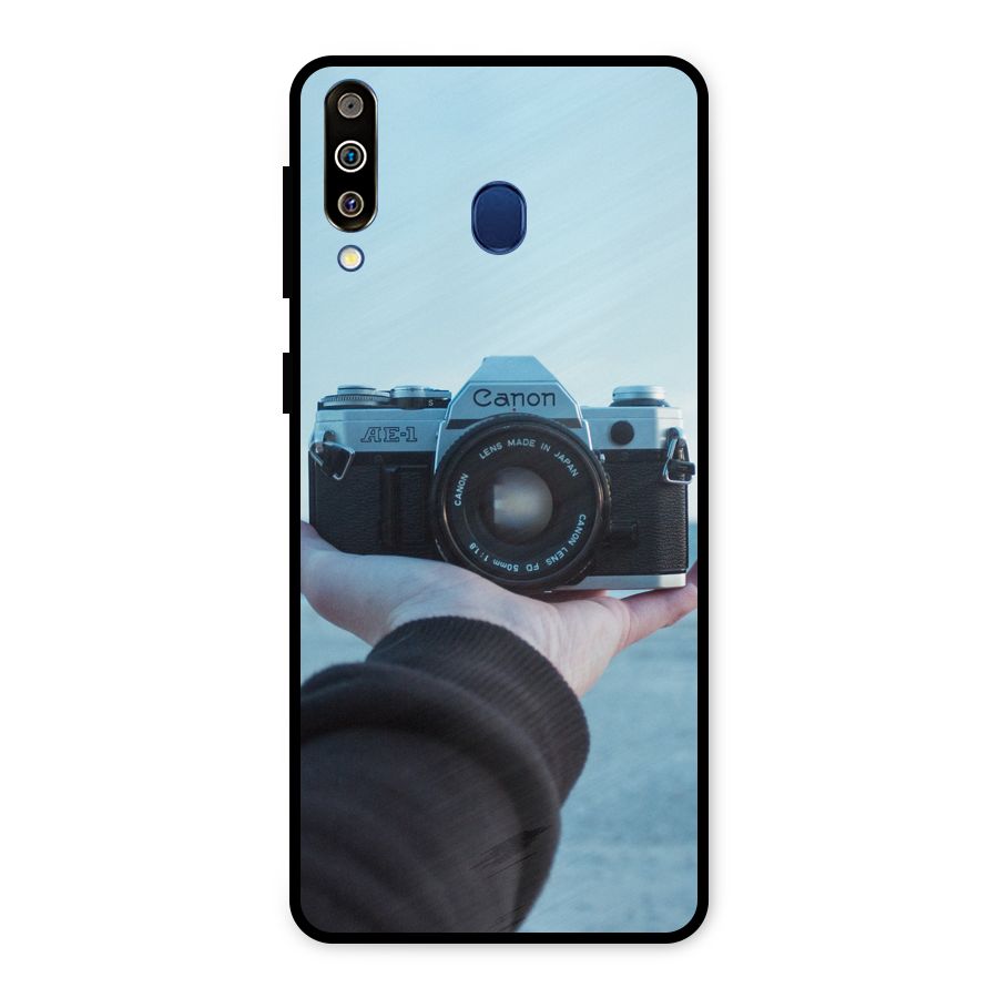 Camera in Hand Metal Back Case for Galaxy M30