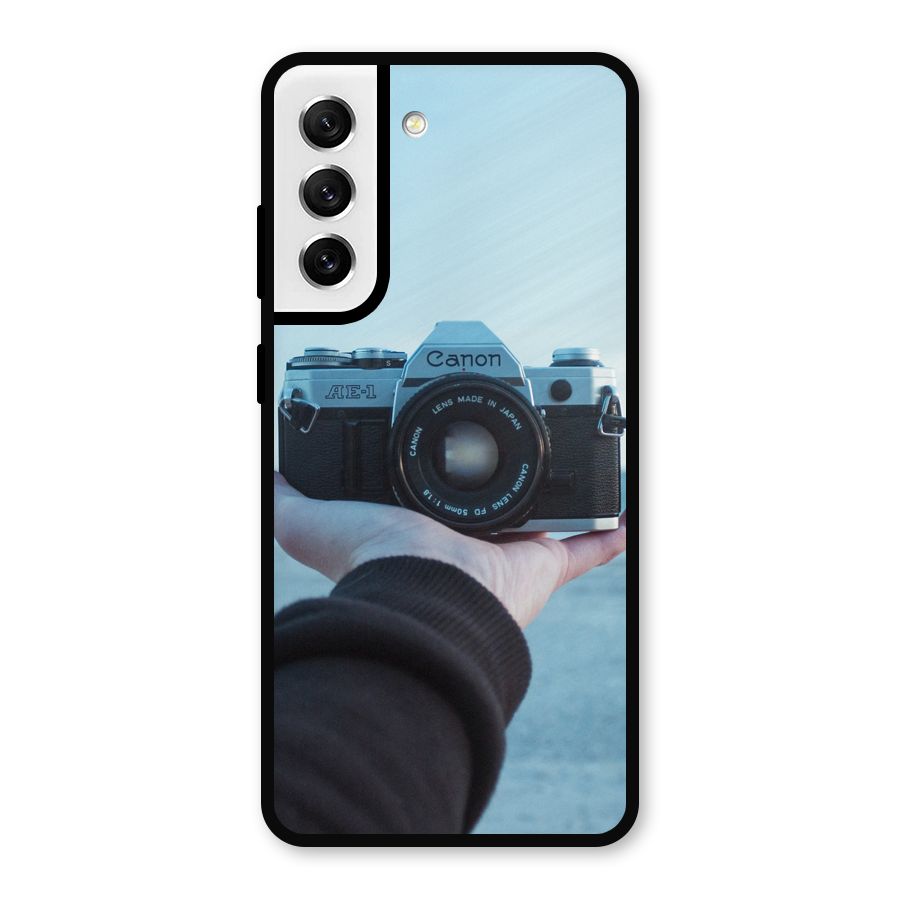 Camera in Hand Metal Back Case for Galaxy S21 FE 5G