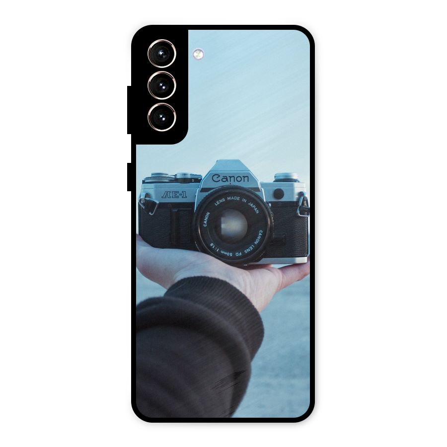 Camera in Hand Metal Back Case for Galaxy S21 Plus