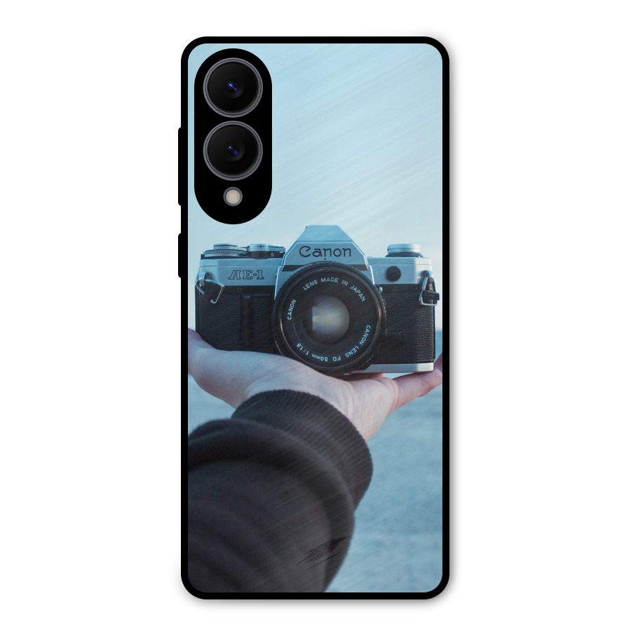 Camera in Hand Metal Back Case for Galaxy S25 Edge