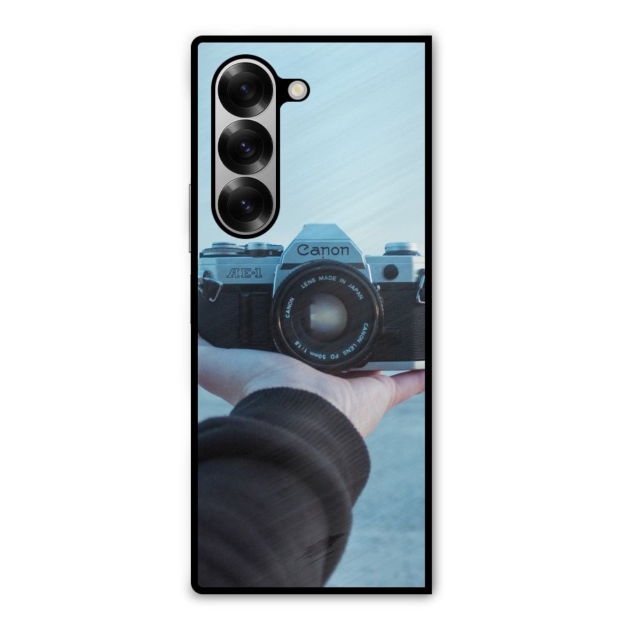 Camera in Hand Metal Back Case for Galaxy Z Fold6
