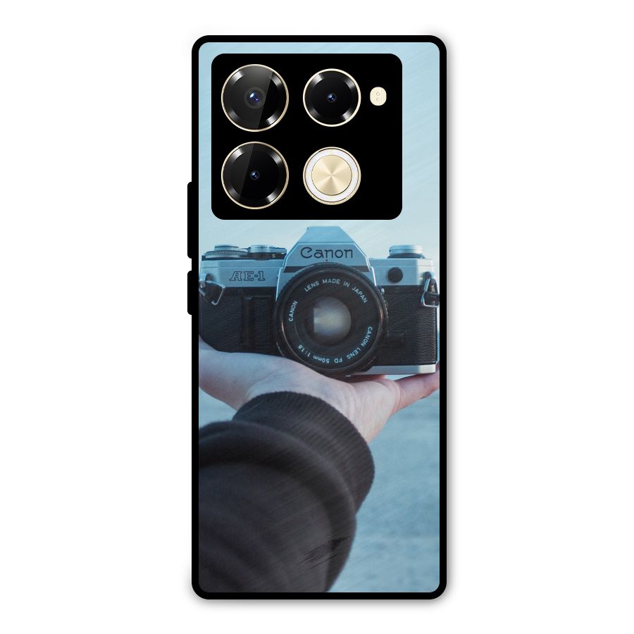 Camera in Hand Metal Back Case for Infinix Note 40 Pro