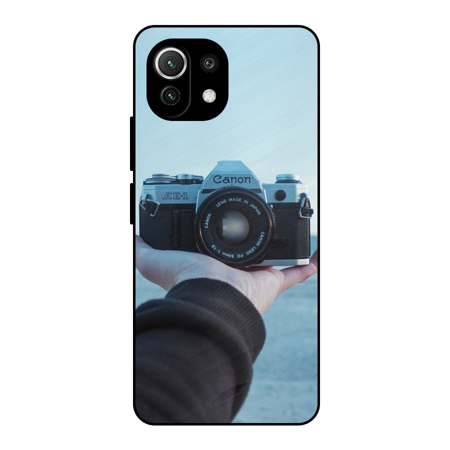 Camera in Hand Metal Back Case for Mi 11 Lite