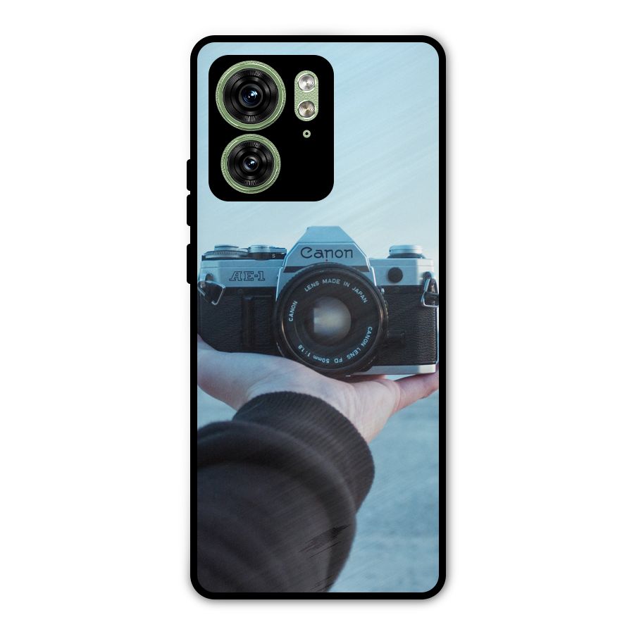 Camera in Hand Metal Back Case for Motorola Edge 40 5G