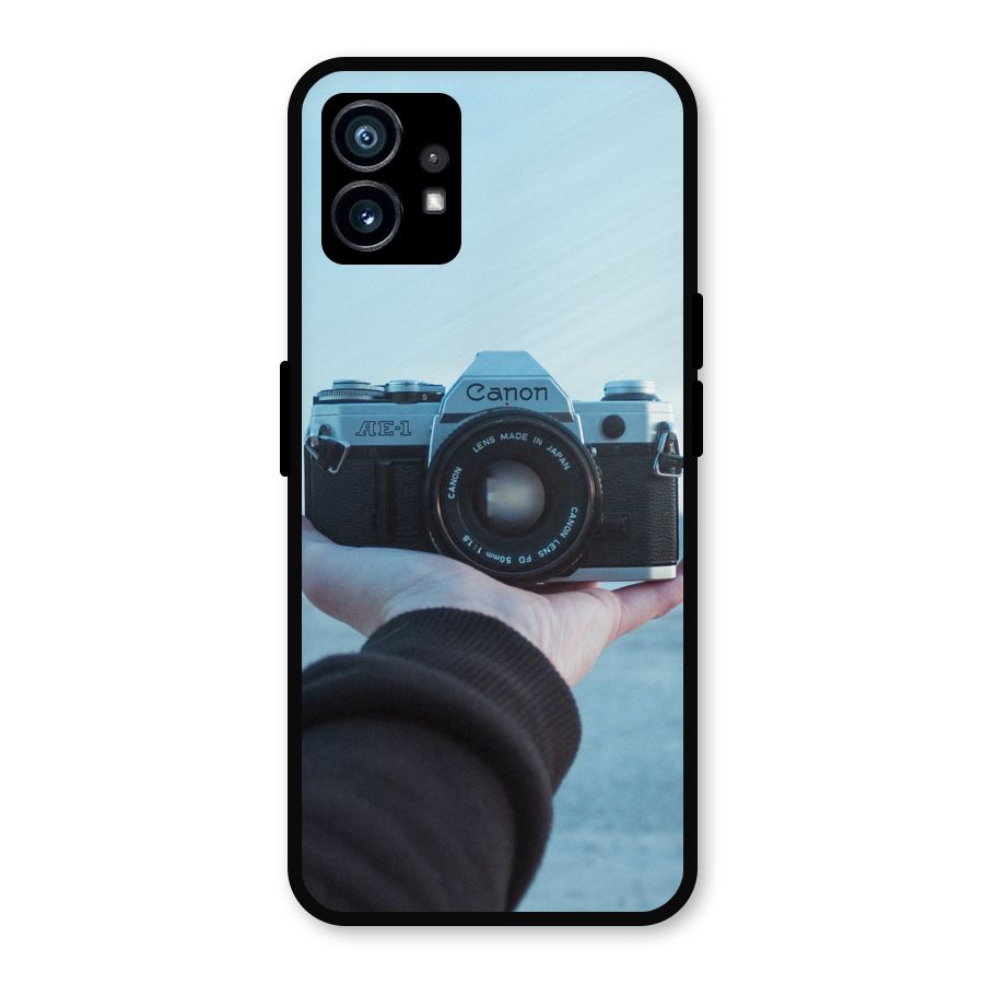 Camera in Hand Metal Back Case for Nothing Phone 1