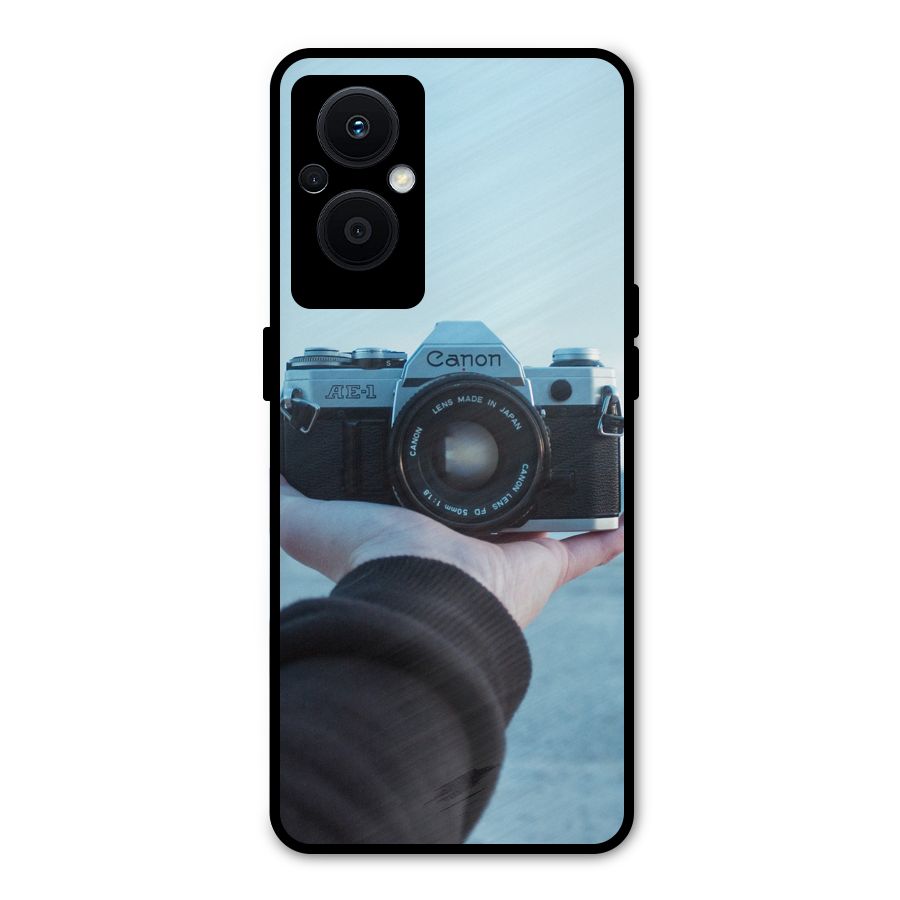 Camera in Hand Metal Back Case for Oppo F21s Pro 5G