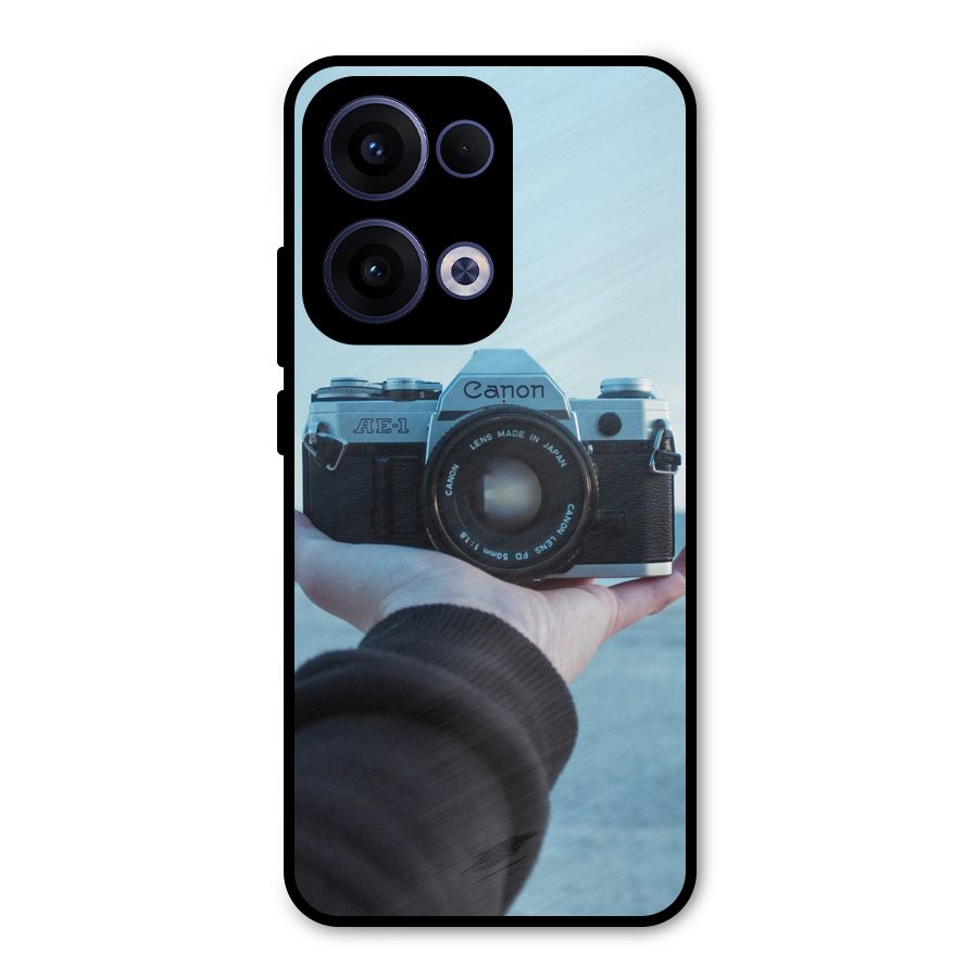 Camera in Hand Metal Back Case for Oppo Reno13