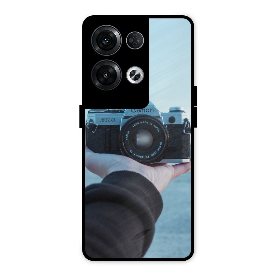Camera in Hand Metal Back Case for Oppo Reno8 Pro 5G