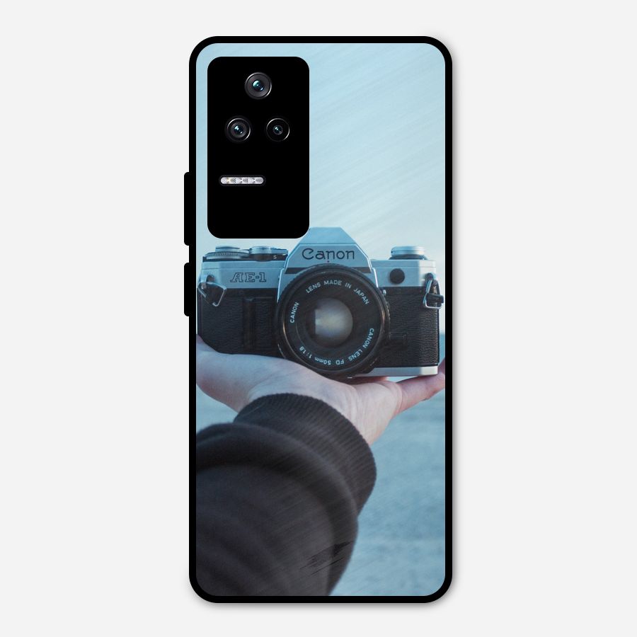 Camera in Hand Metal Back Case for Poco F4 5G