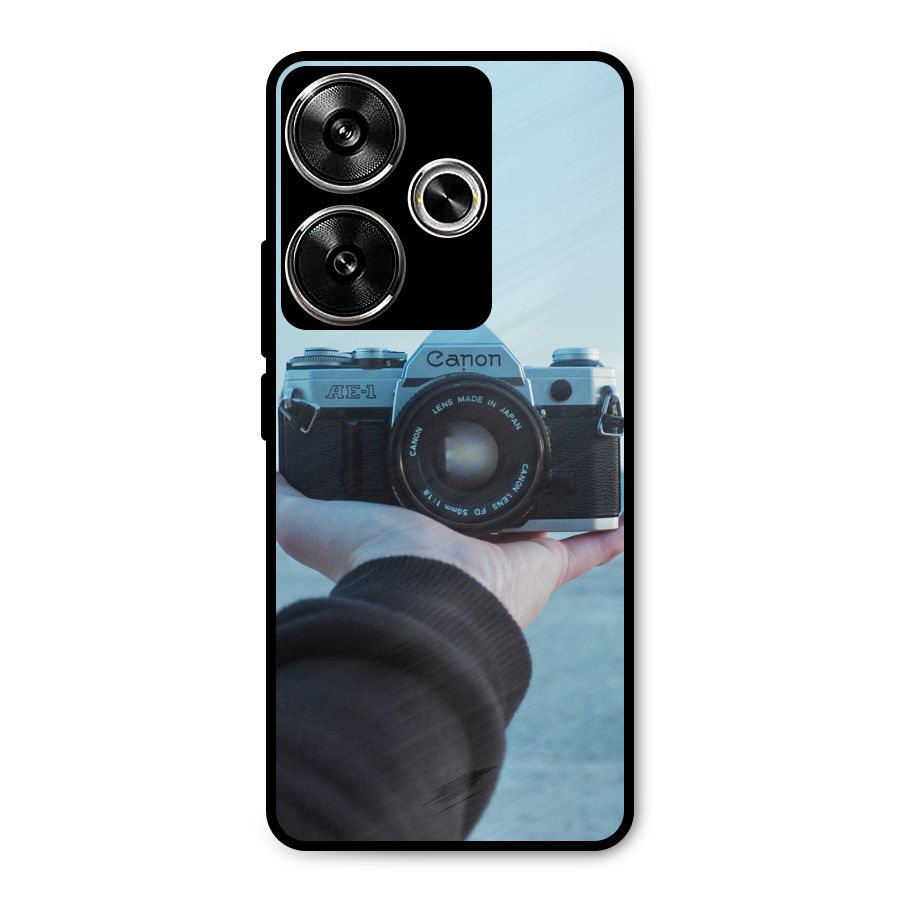 Camera in Hand Metal Back Case for Poco F6