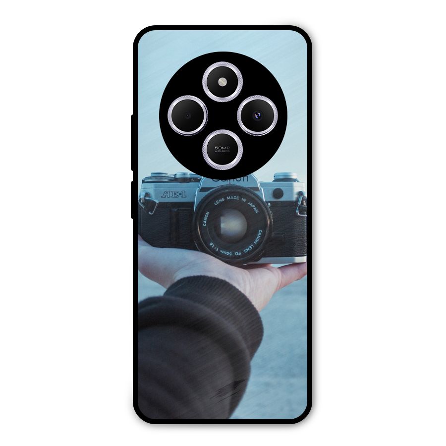 Camera in Hand Metal Back Case for Poco M7