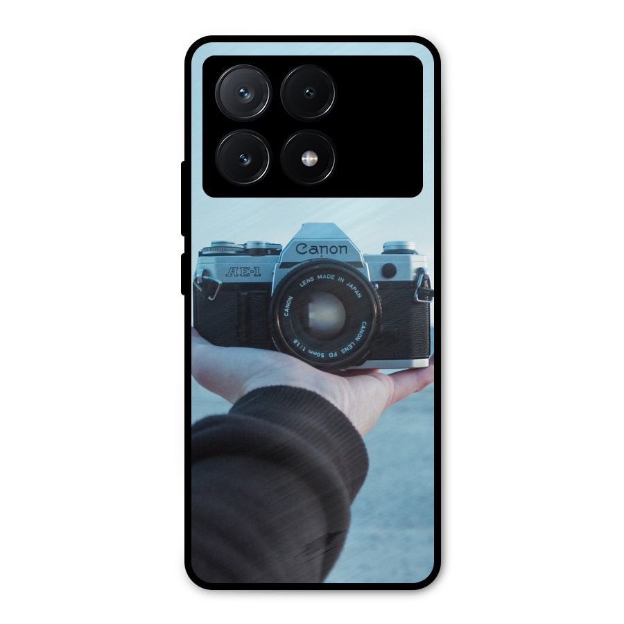 Camera in Hand Metal Back Case for Poco X6 Pro