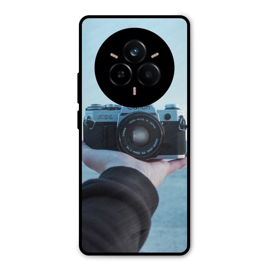 Camera in Hand Metal Back Case for Realme 14 Pro