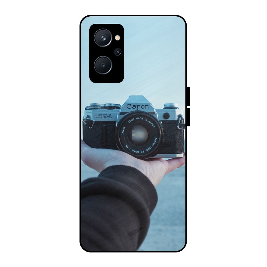 Camera in Hand Metal Back Case for Realme 9i 5G