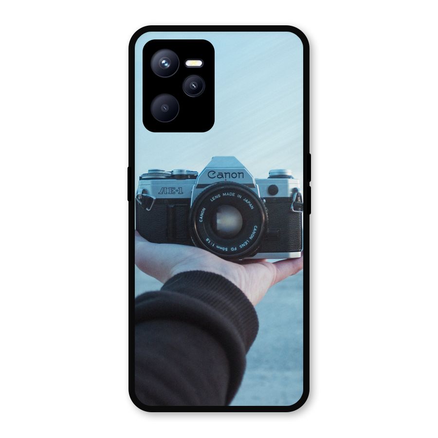 Camera in Hand Metal Back Case for Realme C35