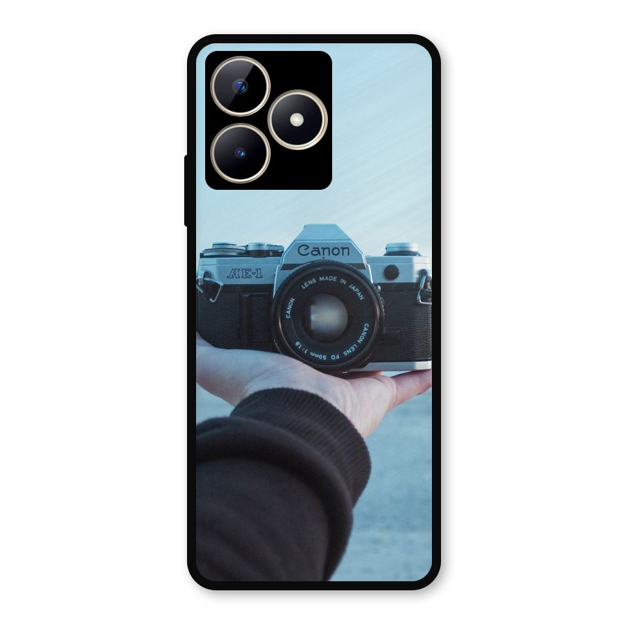 Camera in Hand Metal Back Case for Realme C53
