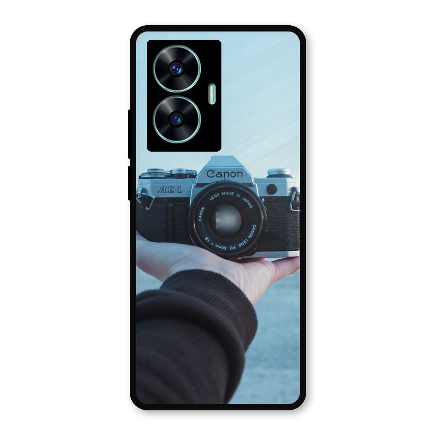 Camera in Hand Metal Back Case for Realme C55