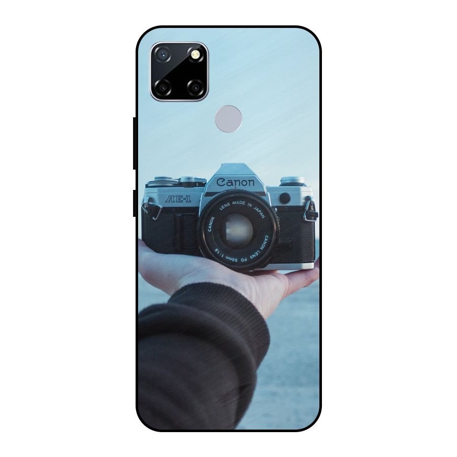 Camera in Hand Metal Back Case for Realme Narzo 20