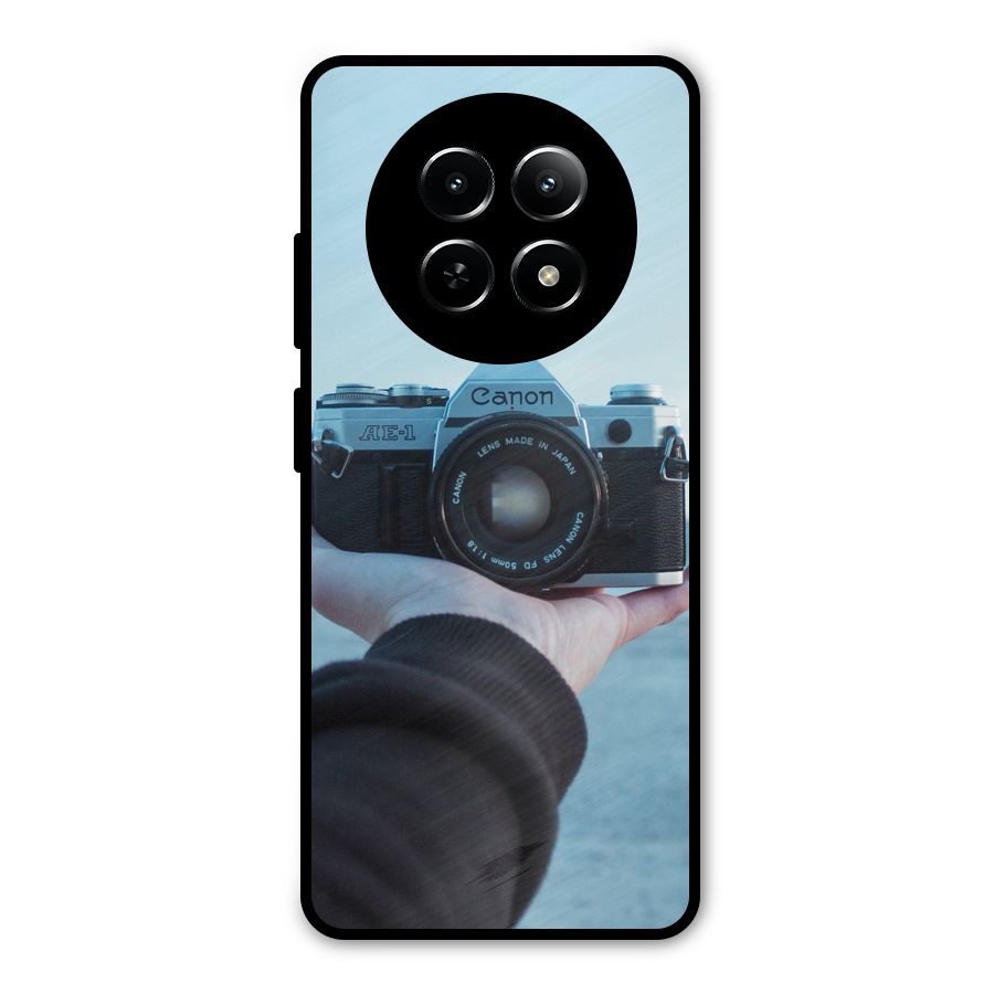 Camera in Hand Metal Back Case for Realme Narzo 70x 5G