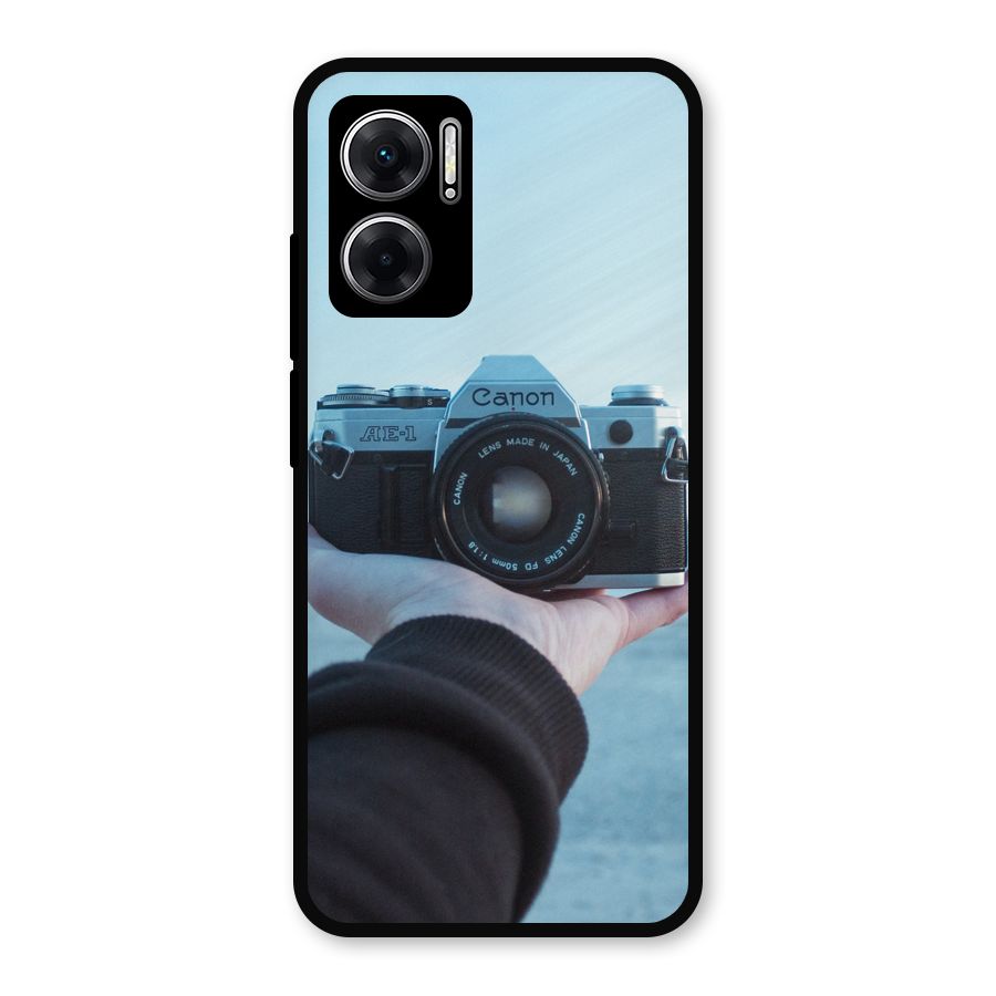 Camera in Hand Metal Back Case for Redmi 11 Prime 5G