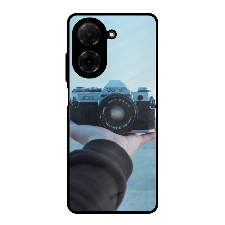 Camera in Hand Metal Back Case for Redmi A5 4G