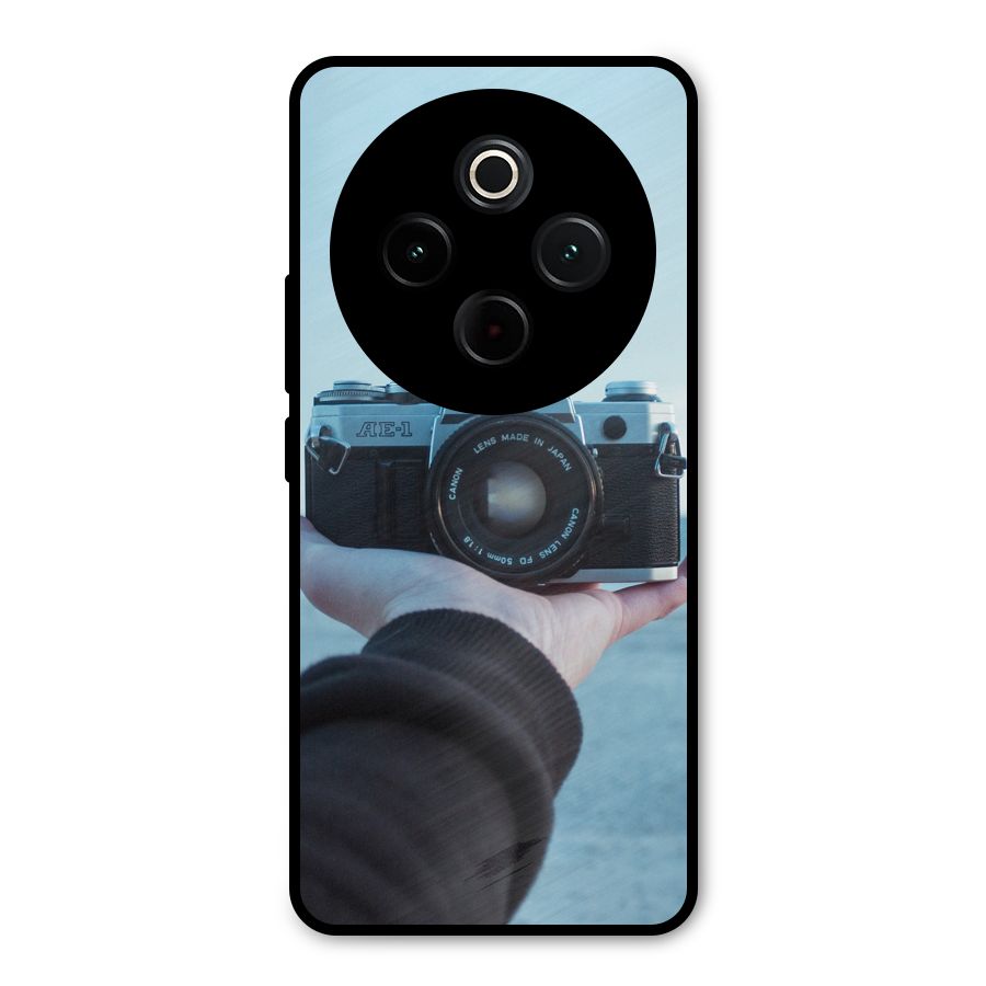 Camera in Hand Metal Back Case for Vivo T4