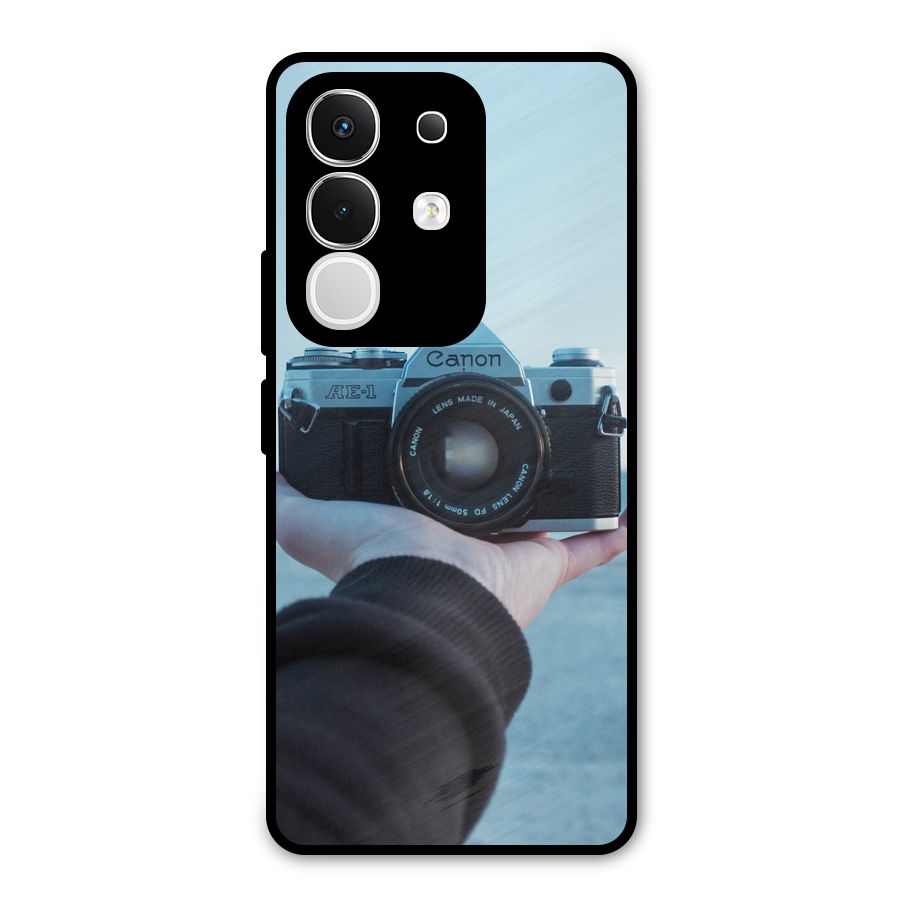 Camera in Hand Metal Back Case for Vivo T4x