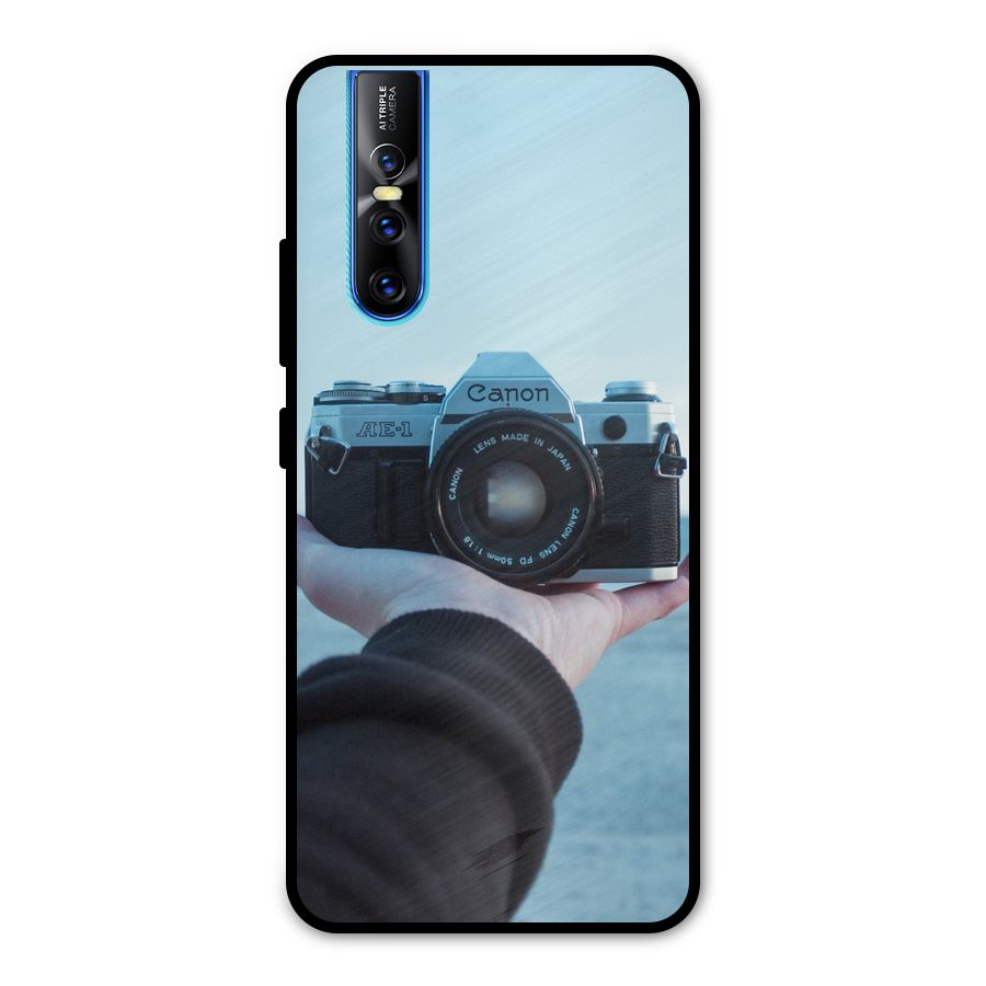 Camera in Hand Metal Back Case for Vivo V15 Pro