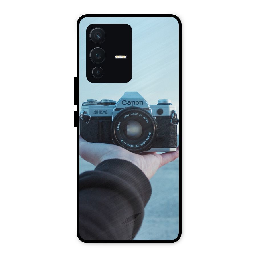 Camera in Hand Metal Back Case for Vivo V23 5G