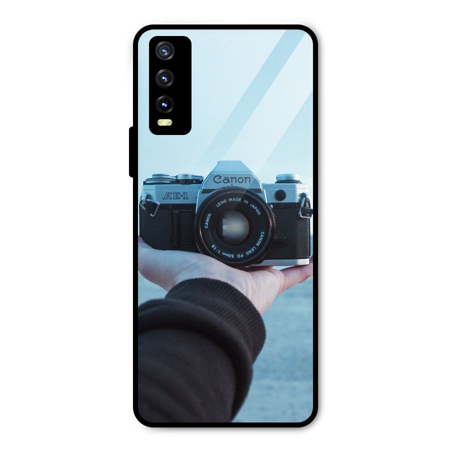 Camera in Hand Metal Back Case for Vivo Y20