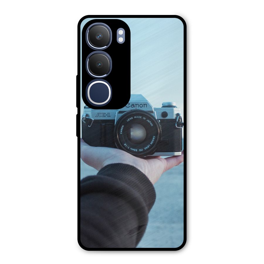 Camera in Hand Metal Back Case for Vivo Y29