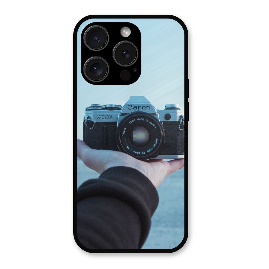 Camera in Hand Metal Back Case for iPhone 15 Pro