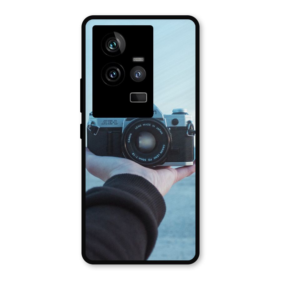 Camera in Hand Metal Back Case for iQOO 11 5G