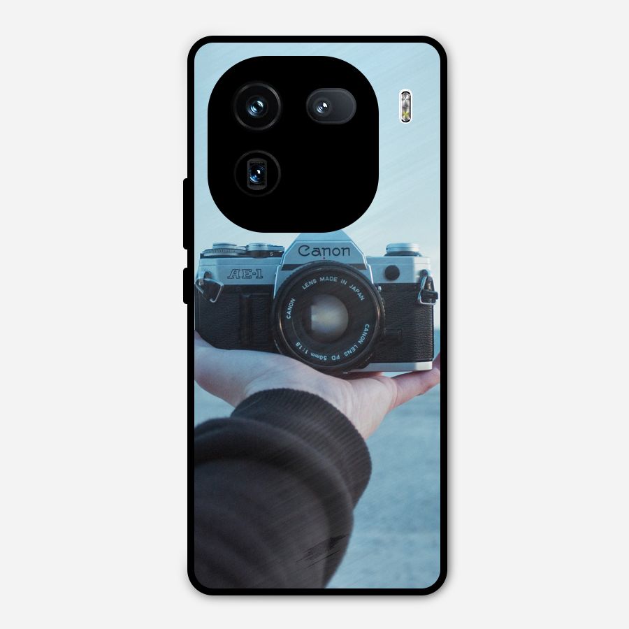 Camera in Hand Metal Back Case for iQOO 12