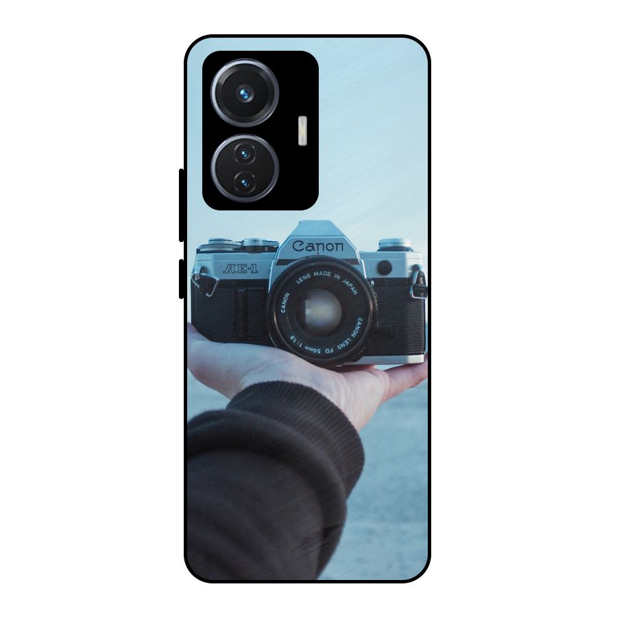 Camera in Hand Metal Back Case for iQOO Z6 44W