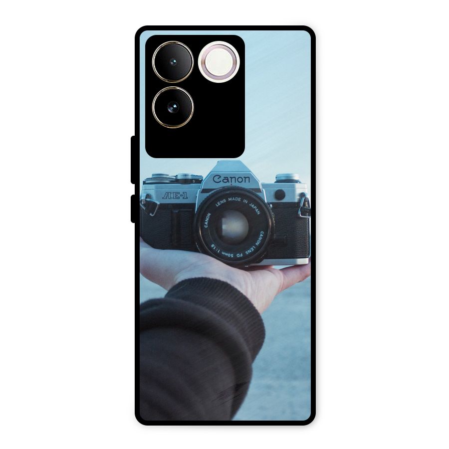 Camera in Hand Metal Back Case for iQOO Z7 Pro