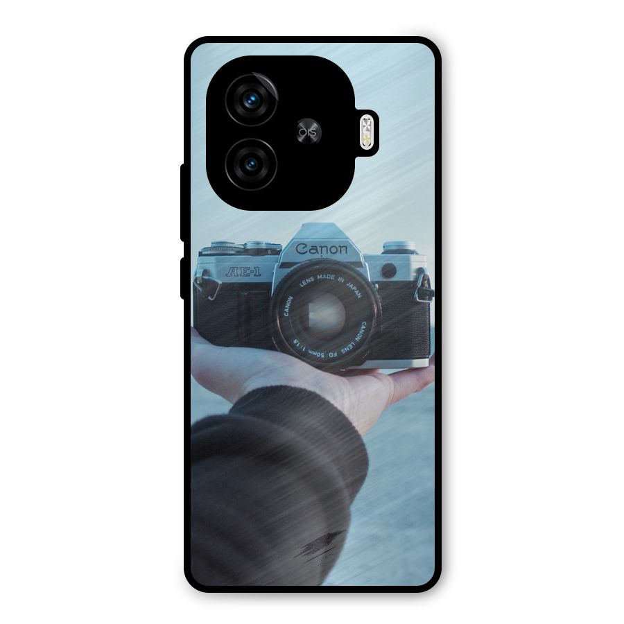 Camera in Hand Metal Back Case for iQOO Z9 Turbo