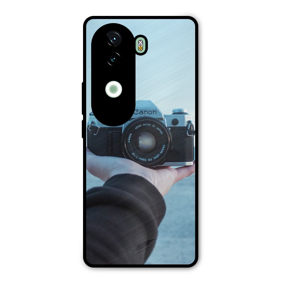 Camera in Hand Metal Back Case for iQOO Z9s