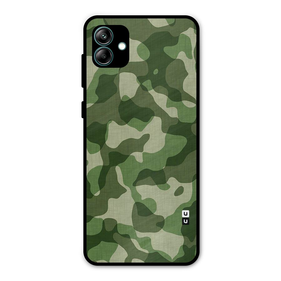 Camouflage Pattern Art Metal Back Case for Galaxy A04