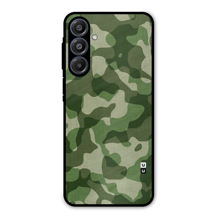 Camouflage Pattern Art Metal Back Case for Galaxy A16 5G