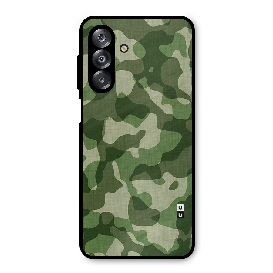 Camouflage Pattern Art Metal Back Case for Galaxy A26