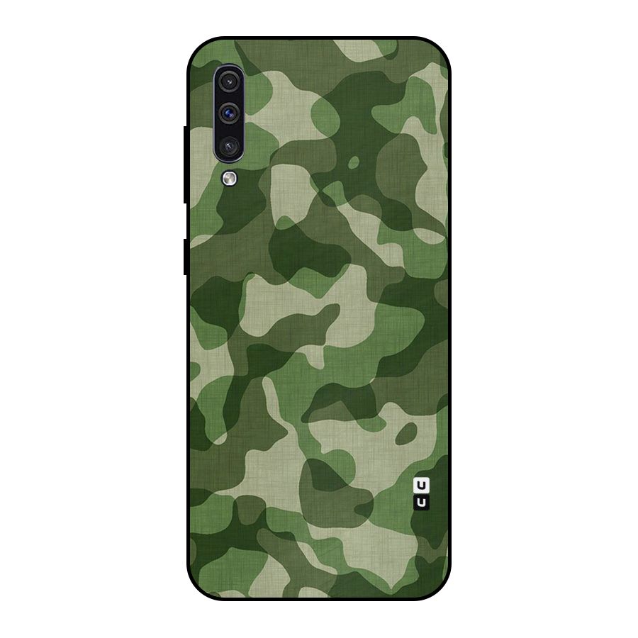 Camouflage Pattern Art Metal Back Case for Galaxy A50s