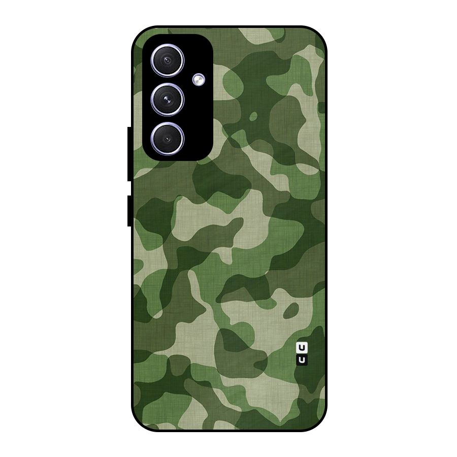 Camouflage Pattern Art Metal Back Case for Galaxy A54