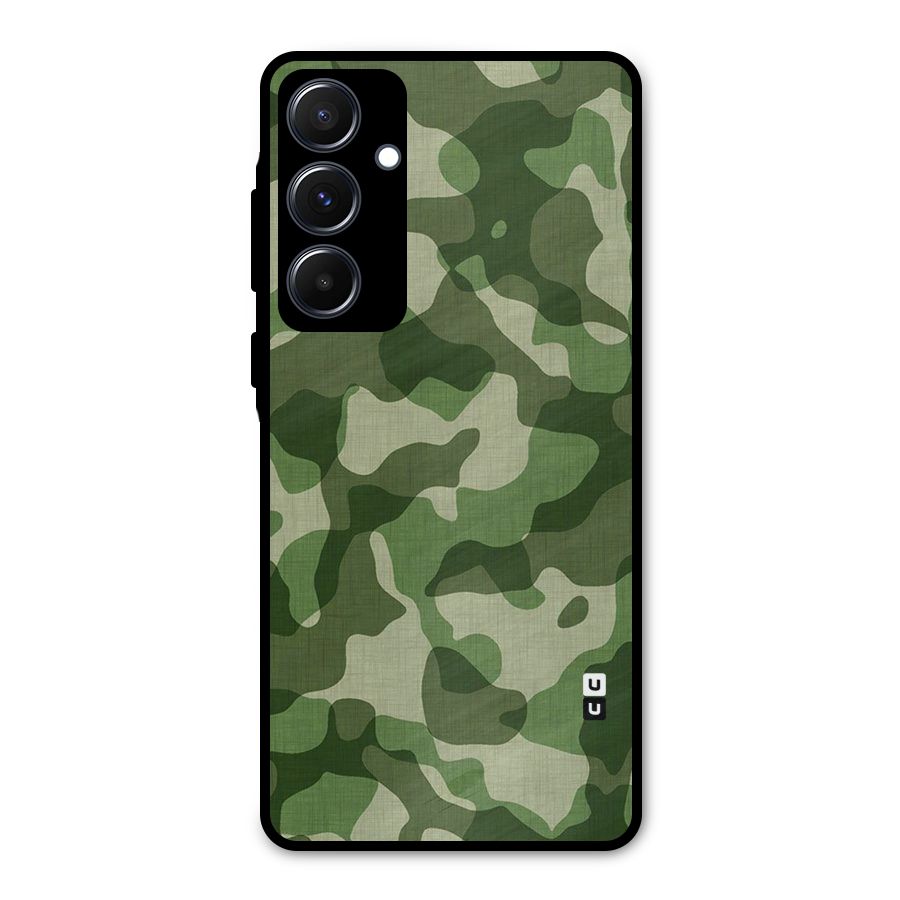 Camouflage Pattern Art Metal Back Case for Galaxy A55